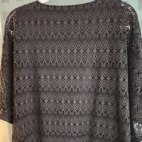 JM Collection: Black Casual Top (size L, worn once) - Picture 4 of 6